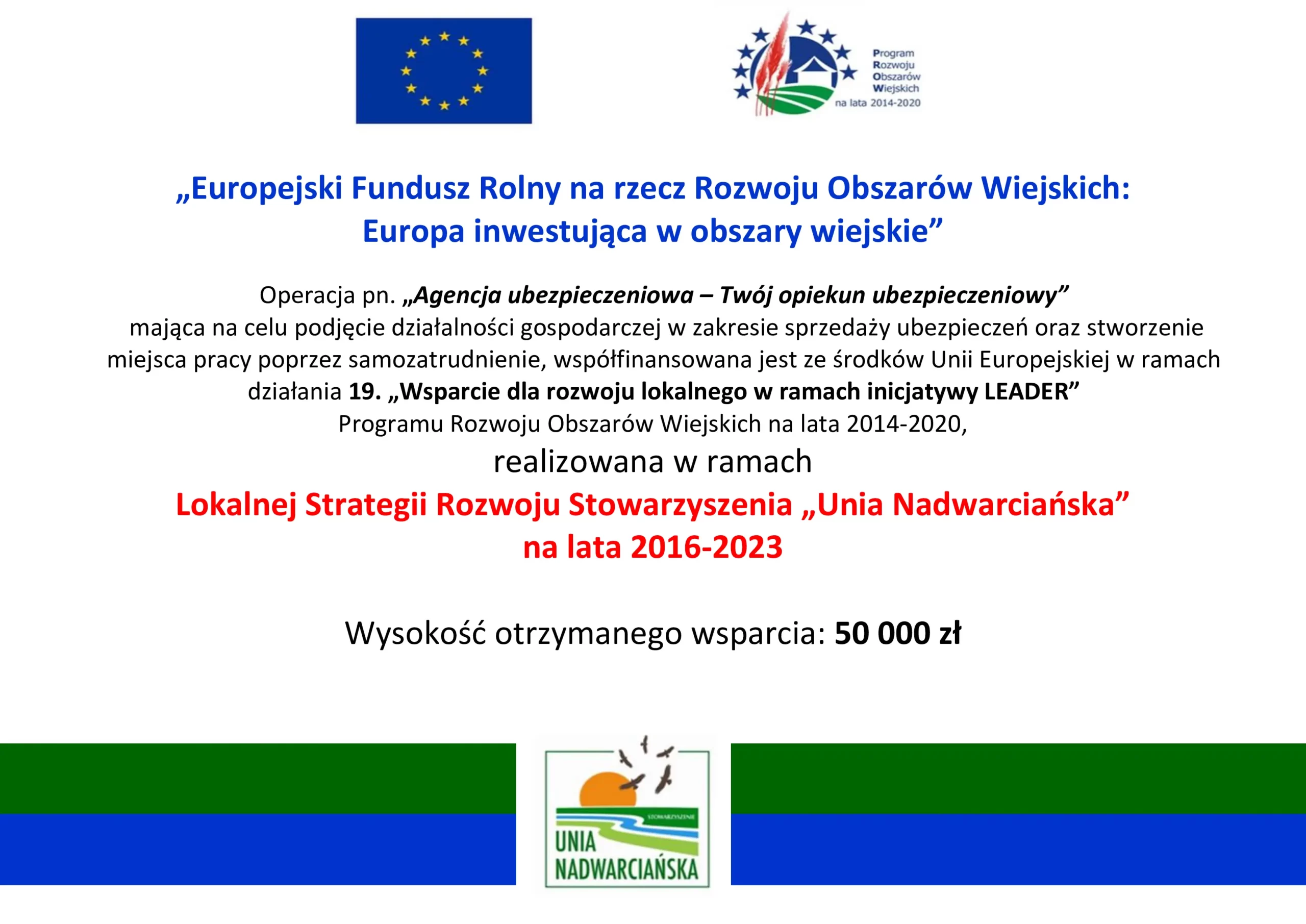 Marek Błażejewski Ubezpieczenia Słupca informacja o wsparciu